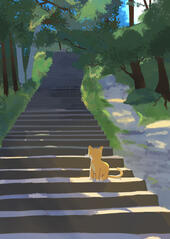 Cat background practice